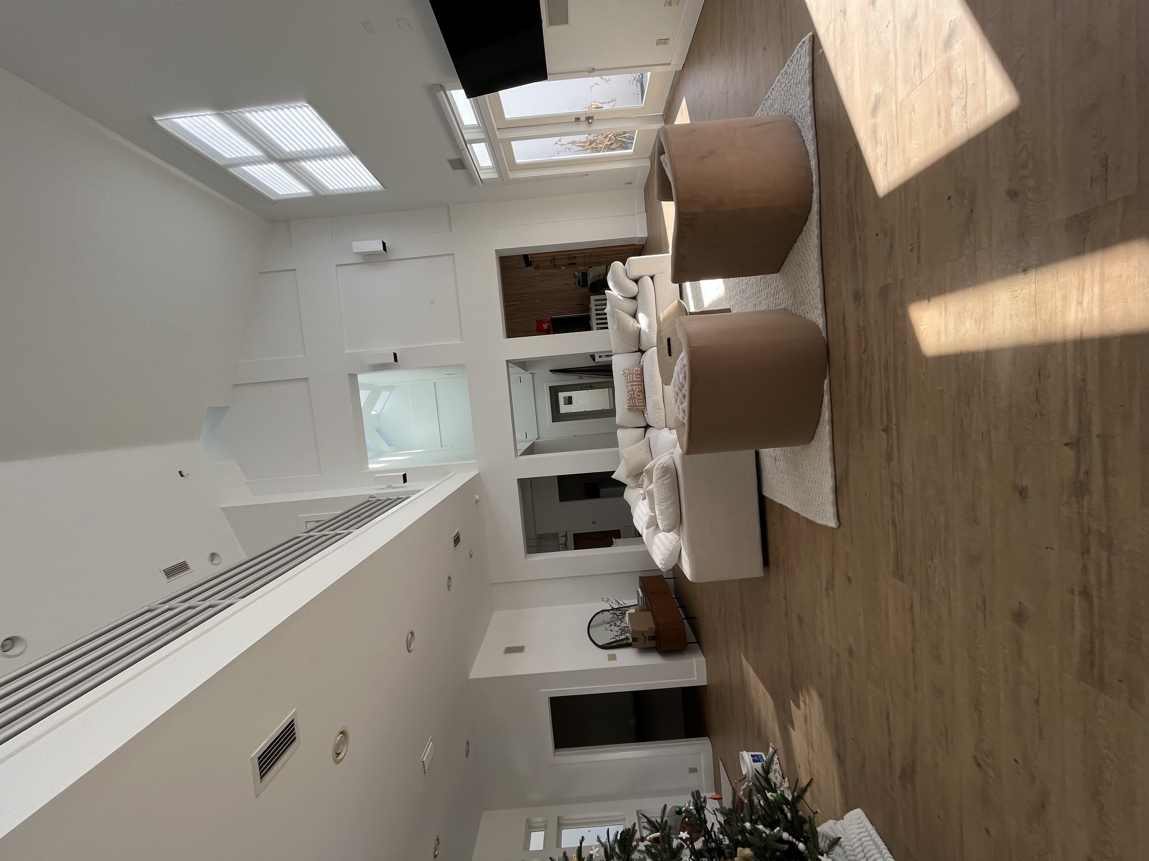 Open concept interior painting white walls skylights by HPC in Jacksonville Florida