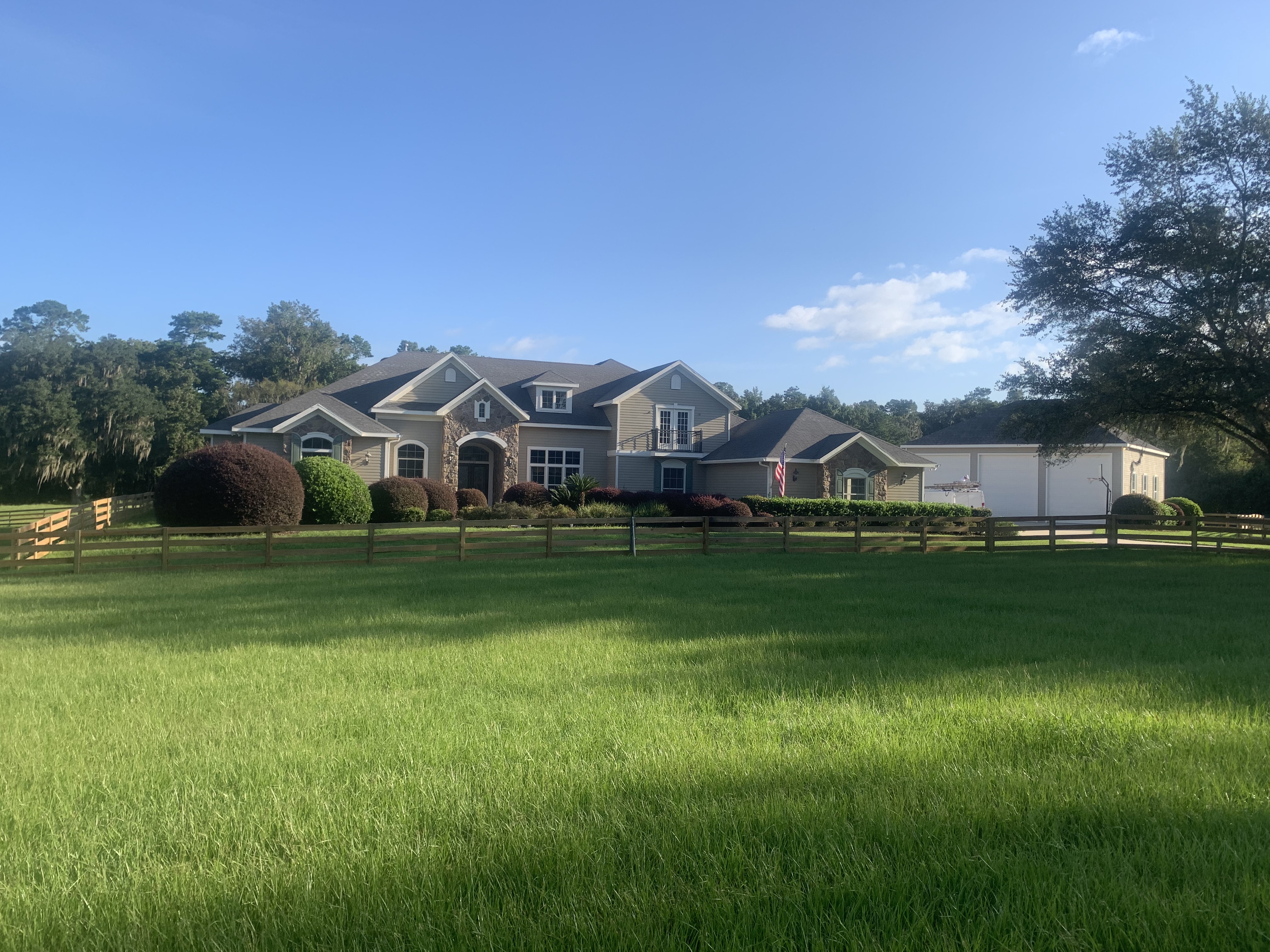 Estate home exterior painting project by HPC in Ocala Florida